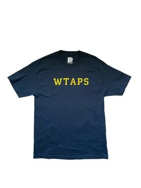 Graphic Tee - WTAPS x Darkside Initiative, Navy, Size Large
